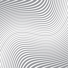 Poster - abstract geometric wave line pattern art vector illustration.