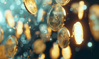 Poster - Futuristic Finance Interactive 3D Currency Models in Investment & Capital Management