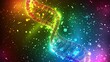 DNA background, Bright color, realistic  