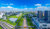 Fototapeta Na ścianę - Urban environment of Century Plaza, Pudong New Area, Shanghai, China