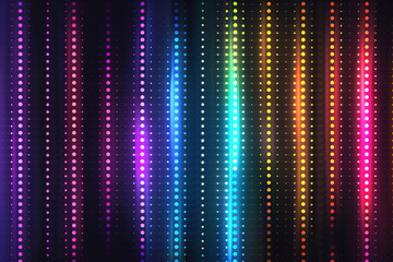 Wall Mural - illustration of abstract rainbow colored lights background