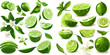 Lime citrus fruit, green and juicy