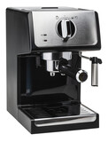 Fototapeta Londyn - Espresso coffee machine on white background