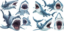 Cartoon Sharks