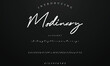 © Markey - Lettering signature font isolated on background. brus style alphabet. Vector logo letters.