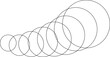 Circle line blend design. Dynamic shape element