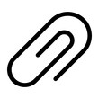 paperclip glyph icon
