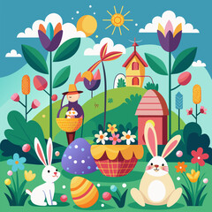  Easter Day Vector Graphics Vibrant Designs for Festive Celebrations