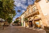 Fototapeta Miasta - charming photo of the street in Porreres, Spain