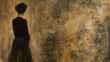 © Geekminds - Sad lady, grief, funeral, disappointment, heartbroken, empty space for writing