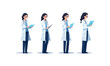 © Павел Озарчук - woman doctor vector flat minimalistic isolated illustration