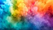 A vivid display of multicolored smoke creating a mesmerizing abstract background with vibrant hues.