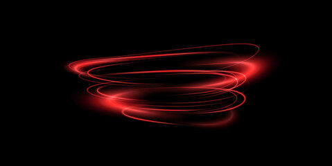 Wall Mural - luminous red podium lines png of speed. light glowing effect png. abstract motion lines. light trail
