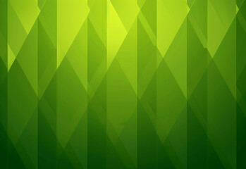 Green abstract background with geometric shapes gradient color for presentation design