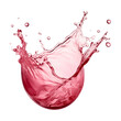 © Lyalya Go - Flying splashes of rose wine isolated on transparent background