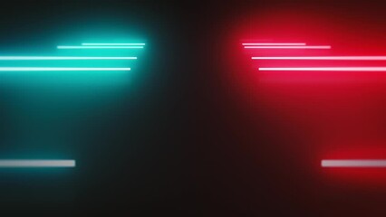 Wall Mural - Abstract Digital Neon Retro Background Loop/ Animation of an abstract digital background with neon laser lines seamless looping
