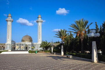 Poster - Mausoleum of president Habib Bourguiba in Monastir coastal city, Sahel area, Tunisia