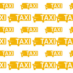 Poster - Taxi car service icon seamless pattern on a white background