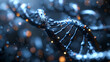 3d render of DNA structure abstract background, Generative Ai 