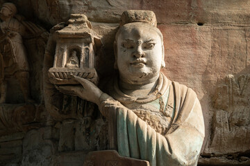 Detail of the Dazu Rock Carvings.