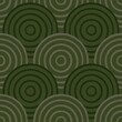 Seamless pattern with green decorative spirals