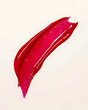 © Oksana - Red glossy liquid lipstick smear isolated on white background
