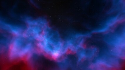 Wall Mural - night sky - universe filled with stars, nebula and galaxy