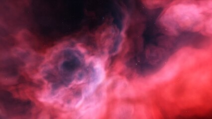 nebula gas cloud in deep outer space
