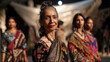 Indian fashion model at a fashion show