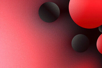 Wall Mural - abstract black red background wallpaper, extreme noise effect, grit and grain effects, banner texture technology, circle and spots