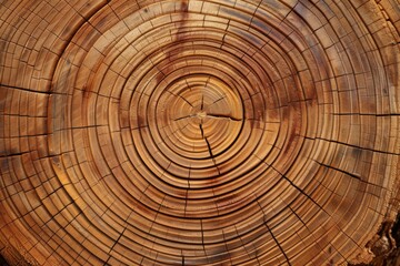  The crosssection of wood has many rings, each ring representing one year's growth Generative AI