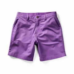 Purple Shorts isolated on white background