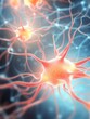 Brain neurons firing close shot biology exploration 