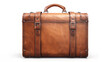 Professional shooting business bag trip travel bag handbag made of different alternative compositions of vintage retro leather bag on white background buying now.