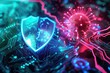Computer antivirus defends against online virus