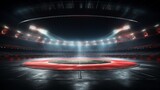Fototapeta Perspektywa 3d -  Race Track Arena with Spotlights