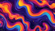 Groovy Hippie 70s Backgrounds: Waves Swirl Twirl Pattern