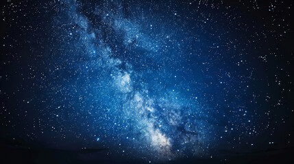 Wall Mural - captivating starry night sky with vibrant galaxy and twinkling stars