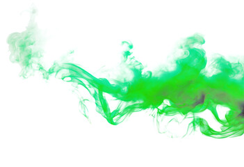 Wall Mural - smoke Green black background