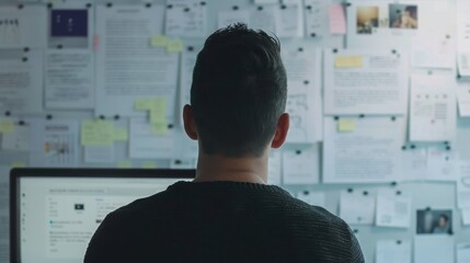 UX designer working on a portal website design to improve customer experiences
