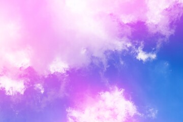 Canvas Print - Beautiful sky colorful light background.