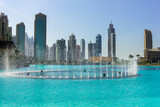 Fototapeta  -  High rise buildings and streets in Dubai, UAE