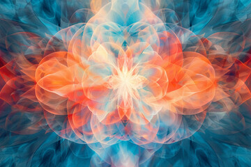 Sticker - abstract kaleidoscope effect background