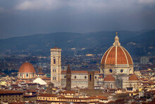 Florence Dome Brunelleschi View From San Miniato Church