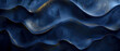 Abstract waves background illustration - Dark blue volume texture, banner, web design backdrop wallpaper.