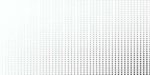 Basic halftone dots effect in black and white color. Halftone effect. Dot halftone. Black white halftone.Background with monochrome dotted texture. Polka dot pattern template. Background with black