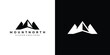 Creative Mount North Logo. Mount Compass Top Mountain North, Peak Hill, Summit for Travel Adventure Outdoor Logo Icon Symbol Vector Design Inspiration.
