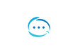© priyo - happy smile with talk chat communication icon logo design