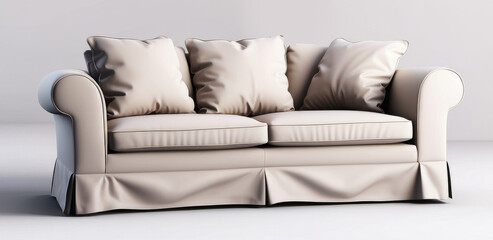 Wall Mural - classic sofa on a white