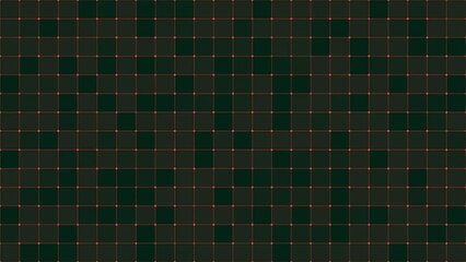 Canvas Print - grid with flashing dots on the alpha channel for interfaces.